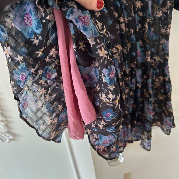 Rebecca Taylor designer silk & cotton floral dress size 8 BRAND NEW WITH TAGS - Picture 5 of 10